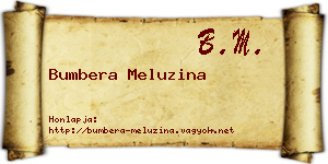 Bumbera Meluzina névjegykártya